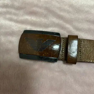 Armani Jeans 가죽 벨트 브라운