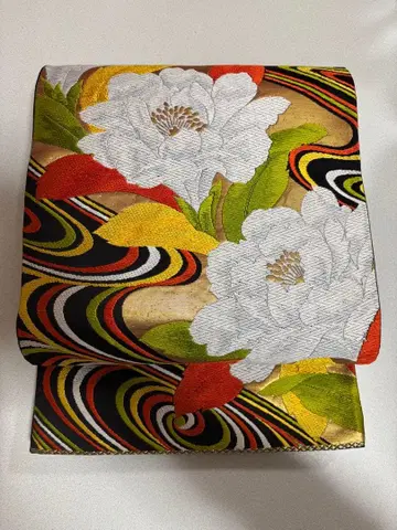 니시진 후리소데 후쿠로 오비 중고 성인식 고전적