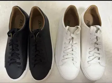 ZARA 베이직 스니커즈 화이트 블랙 세트