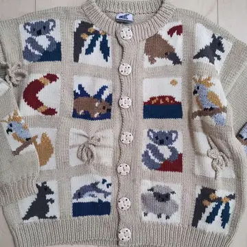 BONZO 호주산 스웨터 구제 의류 니트 가디건 빈티지 코알라