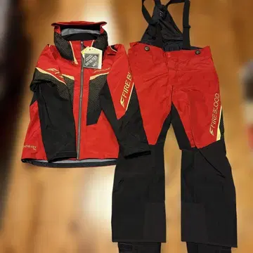 새상품 RA-140X 브래드 레드 L 사이즈 고어텍스 프로 레인수트