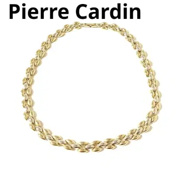 피에르 가르뎅 콤비 컬러 목걸이 골드 실버 빈티지