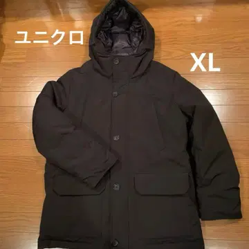 유니클로 논퀼트 다운 블랙 XL 다운 자켓 새상품급