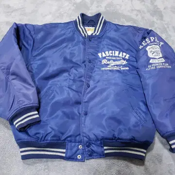 빈티지 FASCINATE 바시티 자켓 블루종 L 네이비
