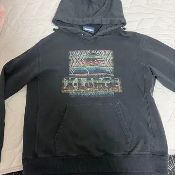 XLARGE 블랙 그래픽 후드티 L 사이즈