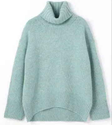 레어 컬러 GALERIE VIE 파인 울 하이넥 니트