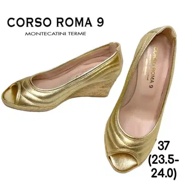 CORSO ROMA 9 오픈토 웨지 펌프스 37