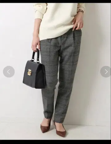 스픽 앤 스팬 양면 기모 테이퍼드 팬츠 택 포함 미사용 새상품