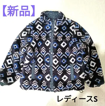 [ 새상품 ] 오션 퍼시픽 패턴 보아 퀼팅 리버서블 자켓