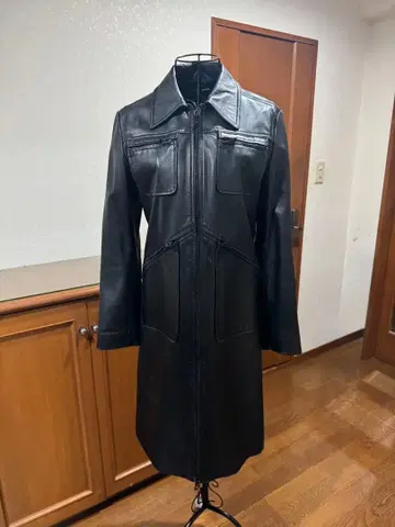 [ 초레어 ] DKNY JEANS 양가죽 롱 코트