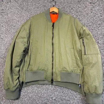 [새상품급] ZARA 사이드 지퍼 MA-1 올리브 XL 오버 사이즈 현행