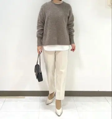 23구 클리어 울 사키소니 테이퍼드 팬츠