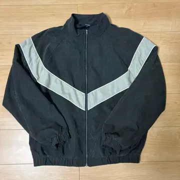 Shaggy 블랙/그레이 나일론 자켓 M Y2K 테크