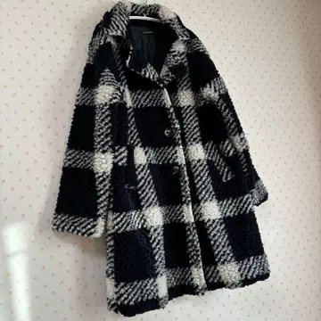 체크 울 코트 MADE IN ITALY