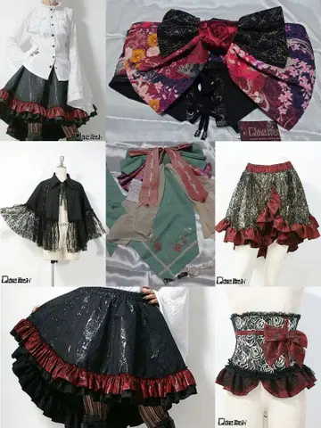 Ozz On Qutie Frash 셋업 장식 오비 리본 오비 코르셋