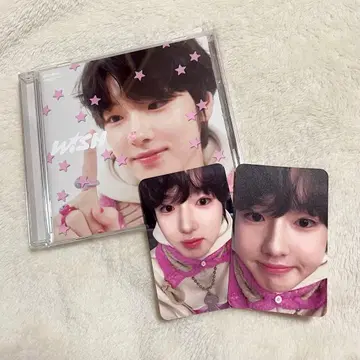 NCT WISH 사쿠야 트레이딩 카드 2장 + CD 세트