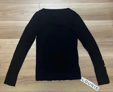 LOUNIE 블랙 긴팔 니트 F 사이즈