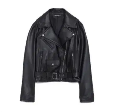 SNIDEL 스나이델 블랙 가죽 라이더 자켓