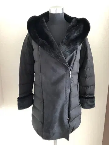 [ 새상품급 ]  YOSOOU 무스탕 코트 다운 코트 페이크 무스탕