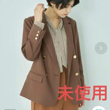 예카베카 YECCA VECCA 금장 버튼 테일러드 자켓 브라운