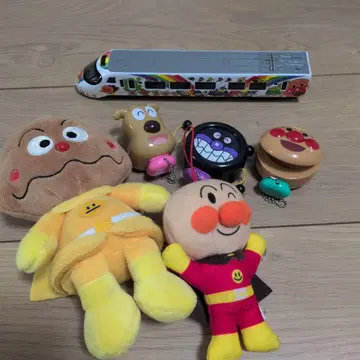 호빵맨 기차 봉제 인형 덤