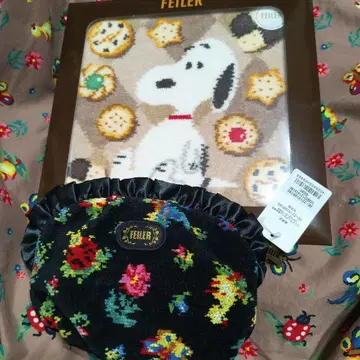 새상품 페이 스누피 손수건 하이디 파우치