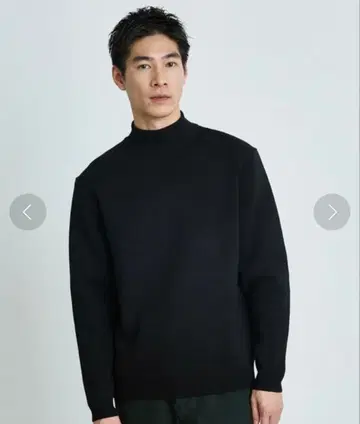 PUBLIC TOKYO 바운드 울 밀라노 리브 하이넥 니트