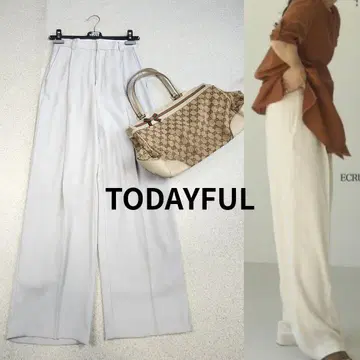 TODAYFUL 조젯 드레이프감 슬림 레그 팬츠