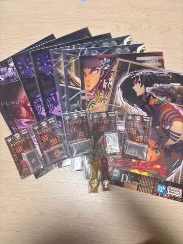 귀멸의 칼날 제일복권 포스터와 키링 세트 [ 할인 문의 가능 ]