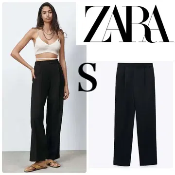 ZARA 블랙 와이드 팬츠 S 사이즈