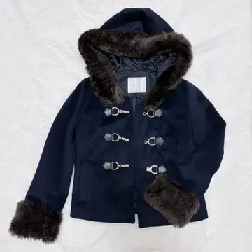 CECIL McBEE 네이비 더플 코트 숏코트 M