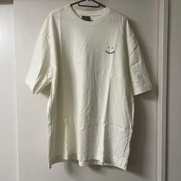 폴스미스 스마일 마크 자수 크림색 T셔츠