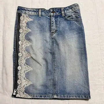 SCOT CLUB 데님 타이트 스커트