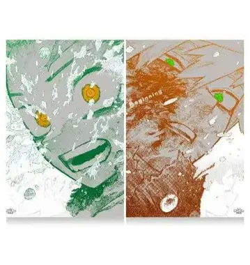 히로아카 원화전 A2 아트 포스터 2장 세트 The Beginning