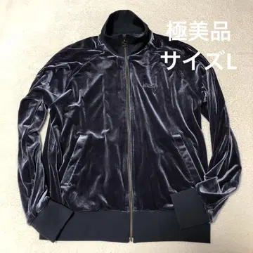 90s 푸마 히트 유니온 벨로아 트랙 자켓 광택 L