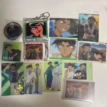 명탐정 코난 하인성(핫토리 헤이지) 캔뱃지 카드류 묶음 판매