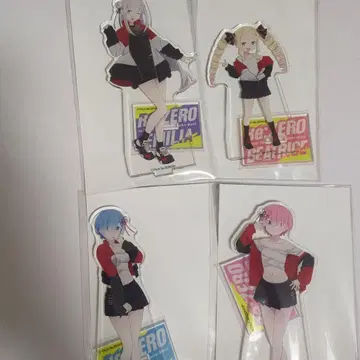 리제로 에밀리아 베아트리스 렘 라무 아크릴 스탠드