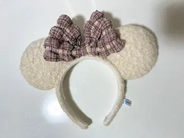 미니 크리스마스 머리띠 보아 체크