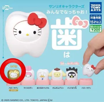 산리오 캐릭터즈 모두 함께 되자! 치아 레어 골드 키티