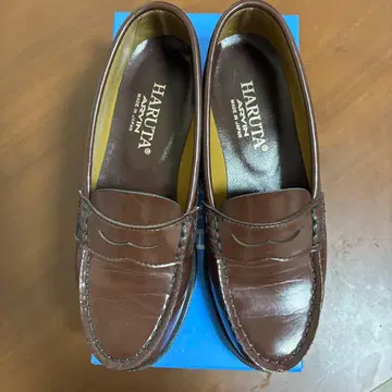 HARUTA 브라운 로퍼