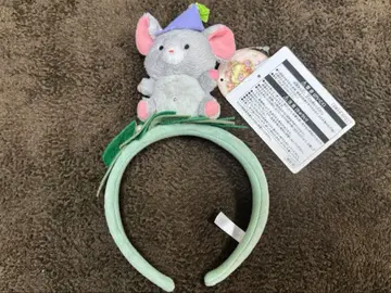 치즈 봉제 인형 머리띠 디즈니씨