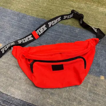 [ 새상품급 ] PINK 웨스트 파우치 형광 오렌지
