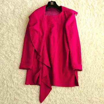 미사용급 현행 모델 히로코코시노 비대칭 튜닉 상의 지퍼