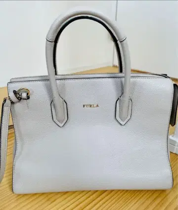 FURLA 그레이 가죽 숄더백