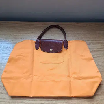 오렌지 나일론 토트백