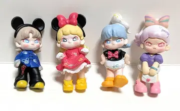 DORA Disney 미니 피규어 4개 세트