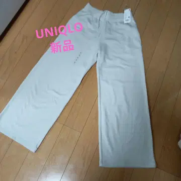 UNIQLO 유니클로 웜 플리스 스트레이트 팬츠 새상품 내추럴