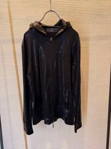 00s xfrm japanese label coated hoodie