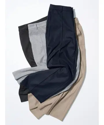 새상품 유니클로 브러쉬드 저지 와이드 팬츠