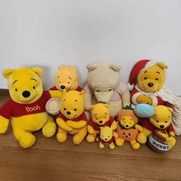 푸우 봉제 인형 8세트